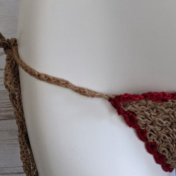 UjENA Crochet Knit 2 piece bikini swim sz xs - Picture 4 of 8